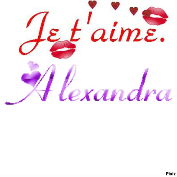 je t'aime alexandra Φωτομοντάζ