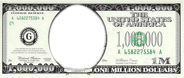 un million de dollars Fotomontáž