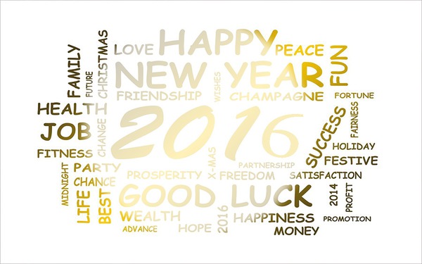 happy new year 2016 Fotomontāža