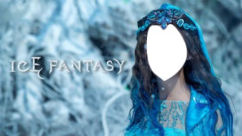 Ice fantasy- Lan shang Photo frame effect