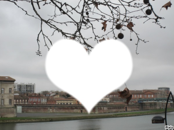 coeur toulouse Photo frame effect