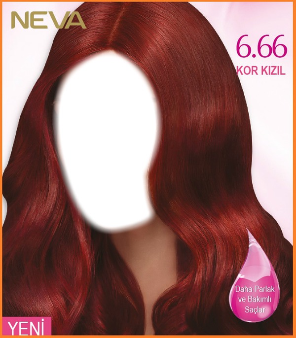Kor Kızıl Saç Fotomontaža