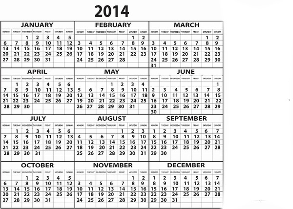 kalendář 2014 Photomontage