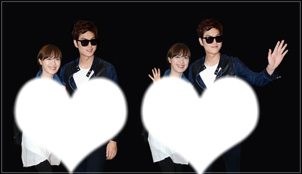 Lee Min Ho & Goo Hye Sun =Minsun Photo frame effect