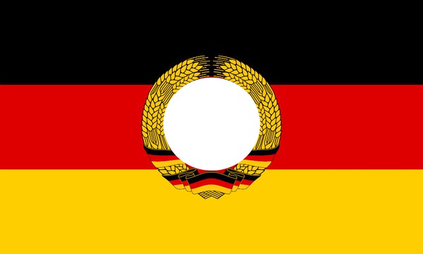 GDR Flagge Fotomontaż