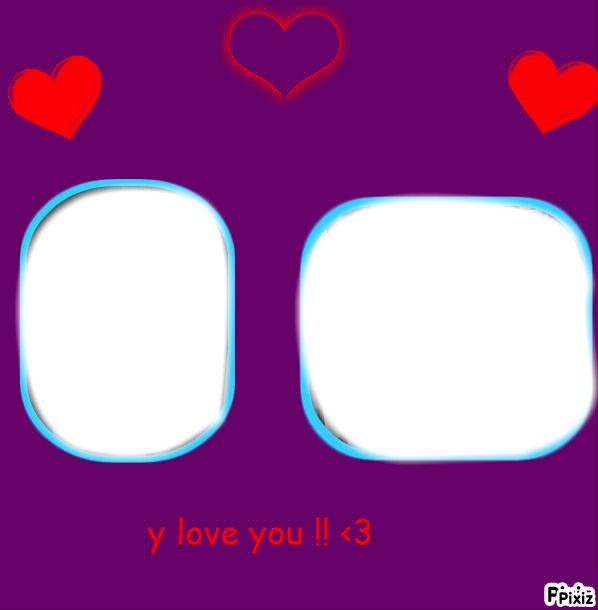 y love you Photo frame effect