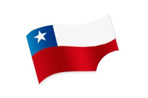 bandera de Chile Montage photo