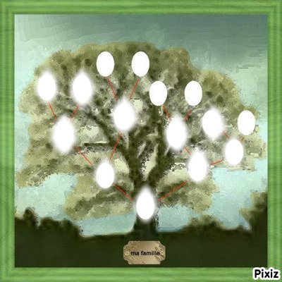 arbre genealogique Photo frame effect