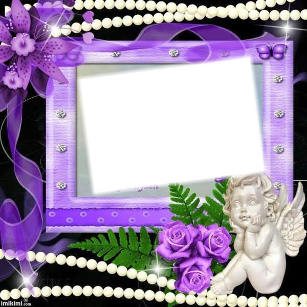 Ange violet Montage photo