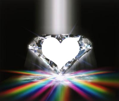 Diamant de lumière Photo frame effect