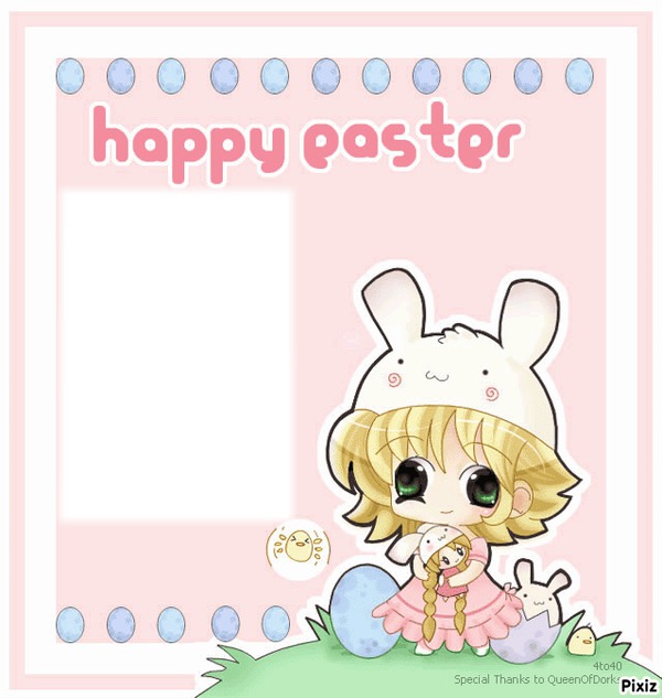 easter Photo frame effect