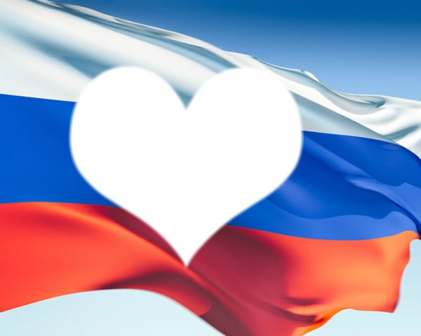Russia flag Фотомонтаж