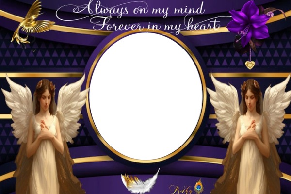 always an forever in my heart Photo frame effect