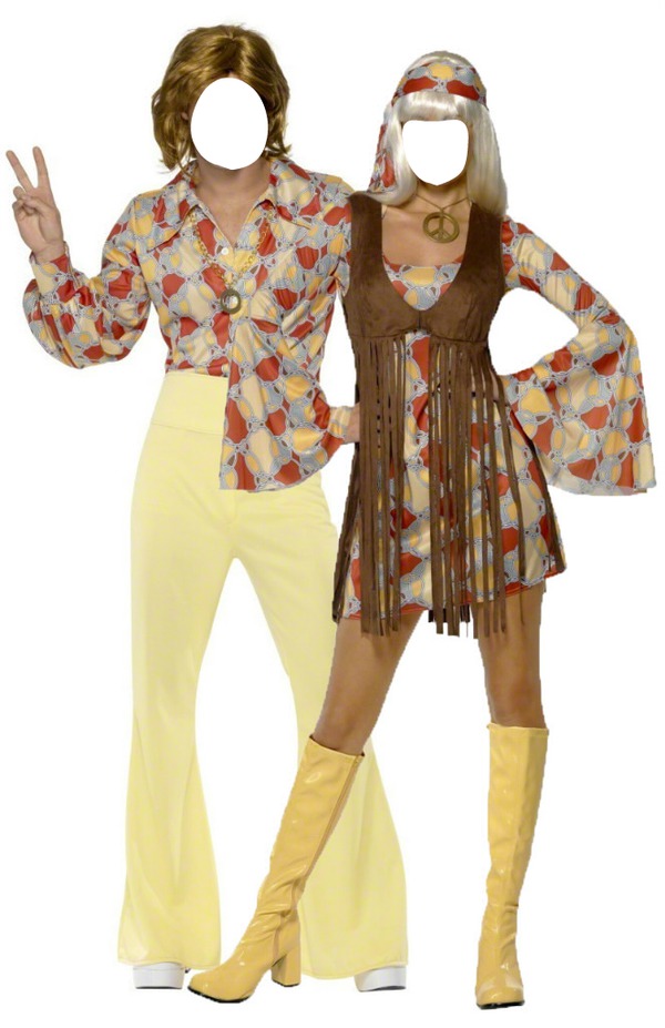 couple hippie Φωτομοντάζ