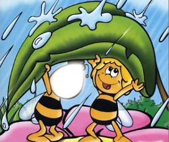 maya l'abeille フォトモンタージュ