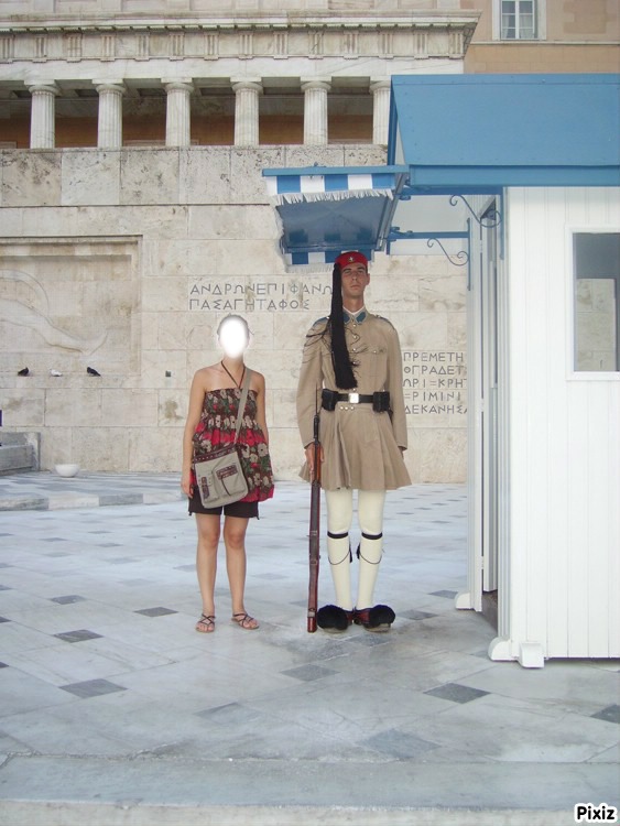 grec soldat Photo frame effect