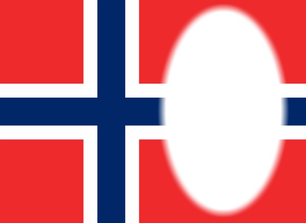 Norway flag Photomontage