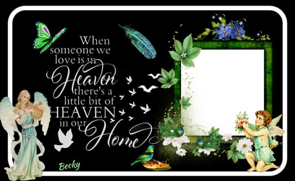 a little heaven in our home Photo frame effect