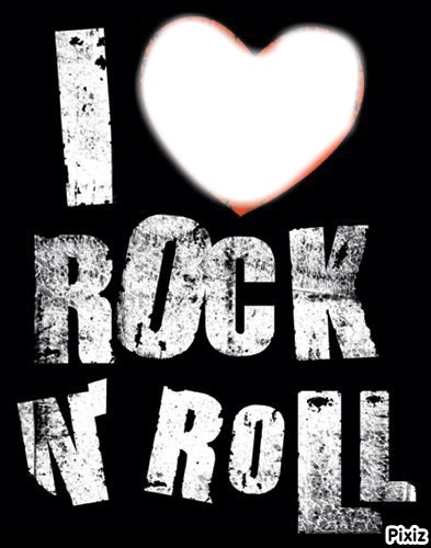 i love rock'n roll ! Photo frame effect