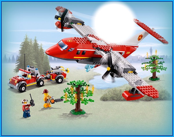 LEGO KOCKE-Avion-2 Fotomontasje