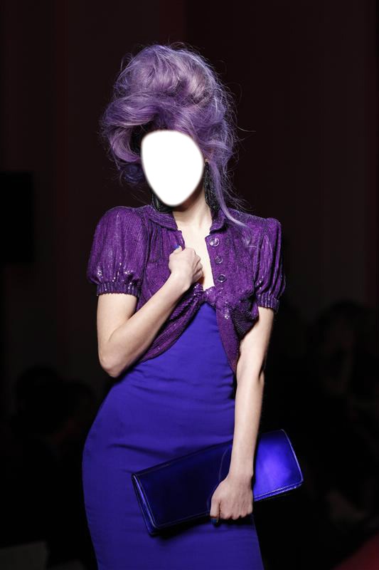 Cétina violette Photomontage