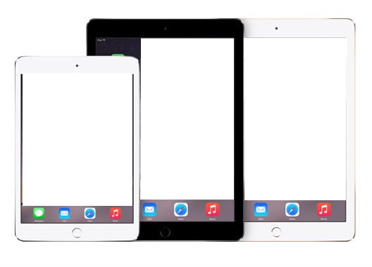 Trio iPad Montaje fotografico