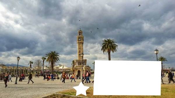 İzmir saat kulesi Fotomontāža