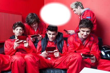 one direction love mario bross Photo frame effect