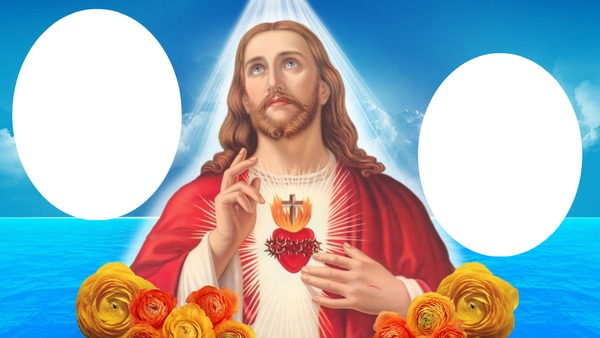 sagrado corazon de jesus Photomontage