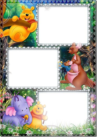 winnie pooh Photo frame effect