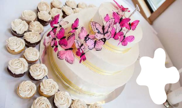 gâteau d'anniversaire Fotomontaža