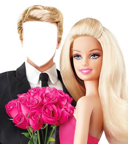 Barbie et ken mariage Photo frame effect
