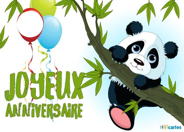 anniversaire panda Montage photo