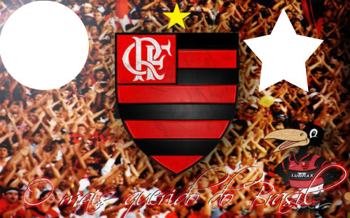 Frase Flamengo Fotomontage