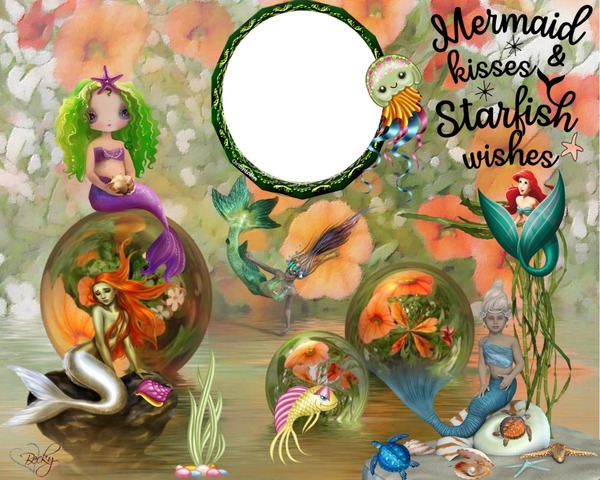 mermaid kisses Fotomontage