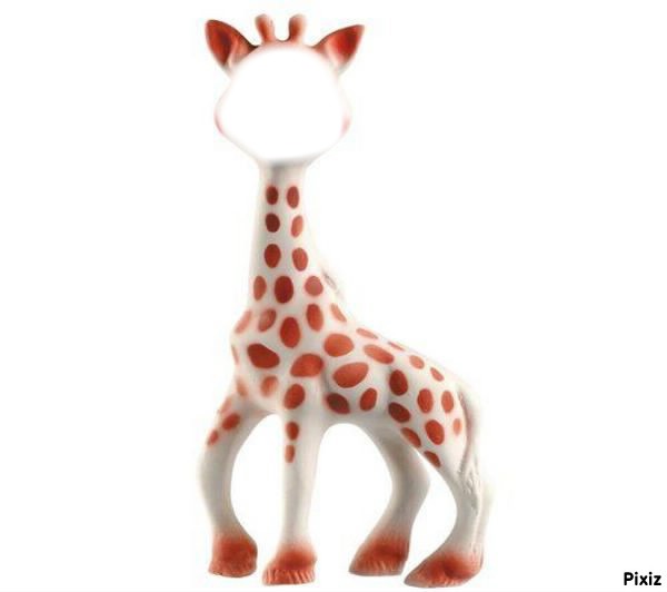 sophie la girafe Fotomontaggio