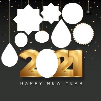 2021 - HAPPY NEW YEAR Photo frame effect