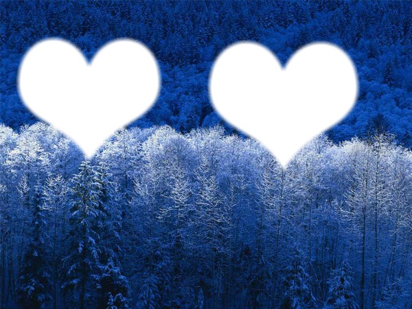 coeur d'hiver Fotomontaža