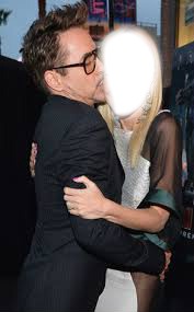 bisous de robert downey jr Фотомонтаж