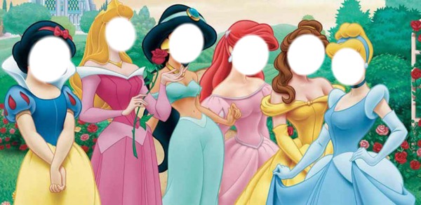 Disney princesses Fotomontaža
