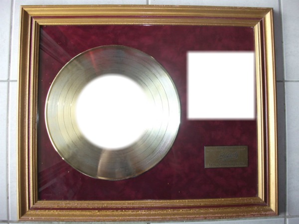 disque d'or Fotomontaggio