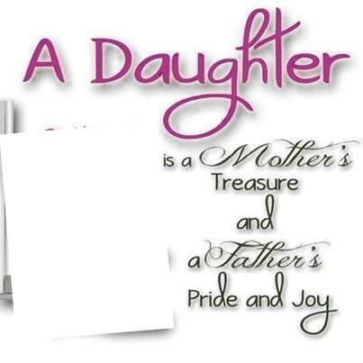 A Daughter Photo frame effect