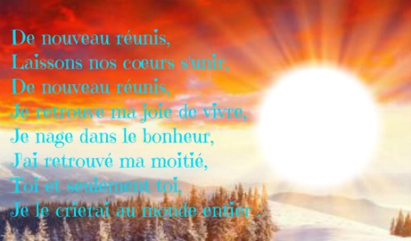amour texte Photo frame effect