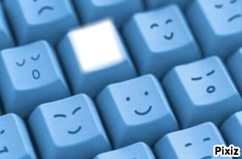clavier smiley Photo frame effect