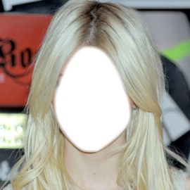 blonde platine Photo frame effect