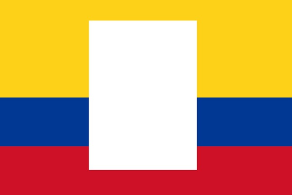 Colombia flag Photomontage