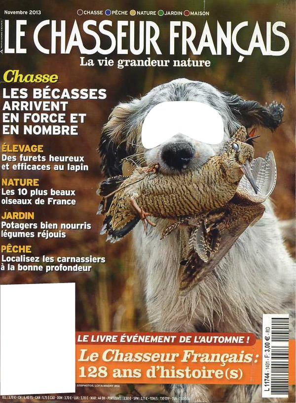 Chasseur chien Photo frame effect