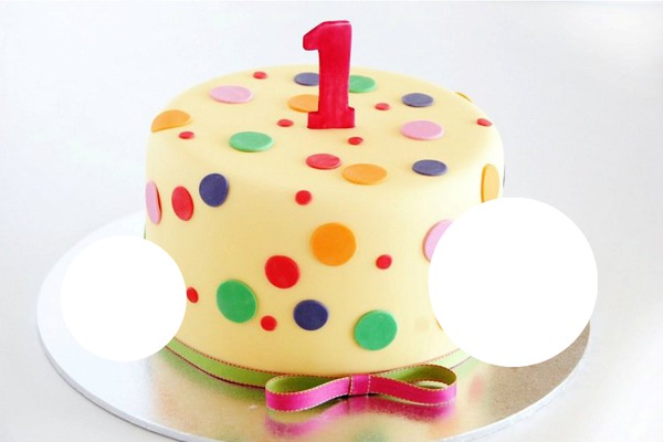 gâteau 1 an Fotomontáž