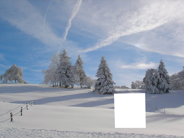 neige Fotomontáž