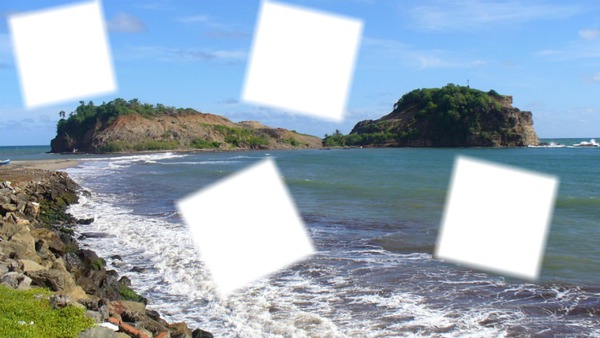 Sainte-Marie Martinique Photo frame effect